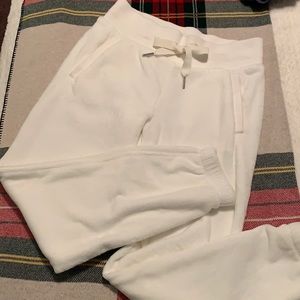 ATHLETA double cozy karma jogger - white